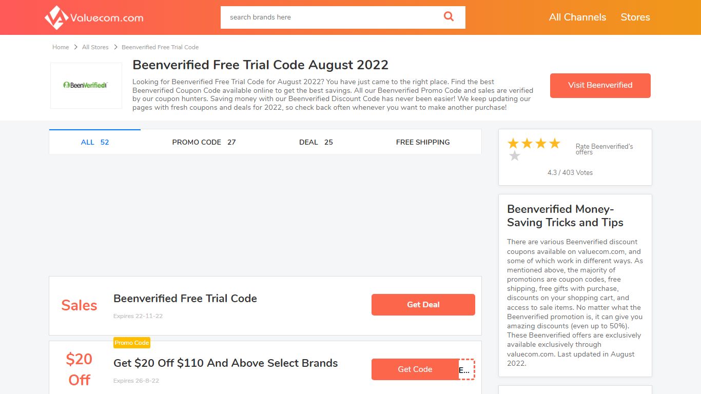 Beenverified Free Trial Code July 2022 - Valuecom